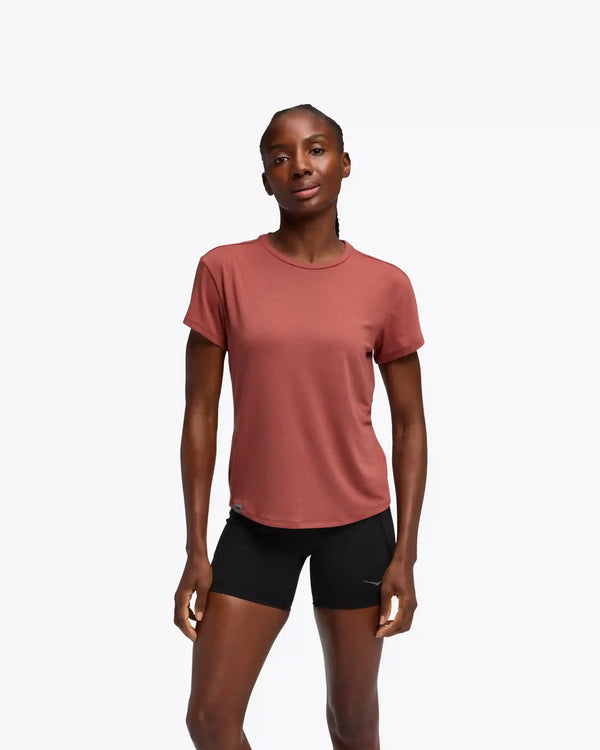Hoka Essential Tee:Aqua Breeze Htr:XS