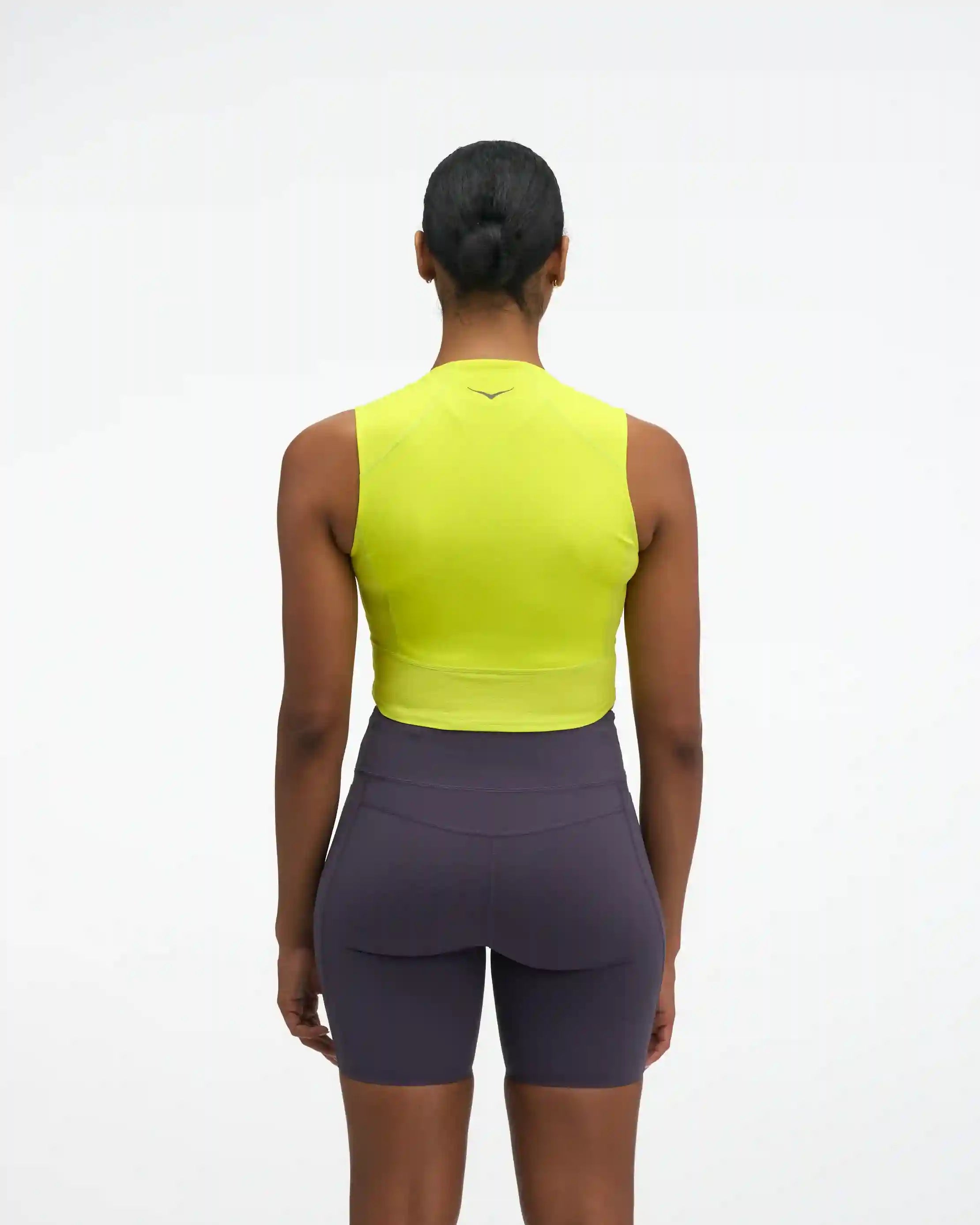 SkyBreeze Crop Tank:Hoka Citrus:XS Secondary image