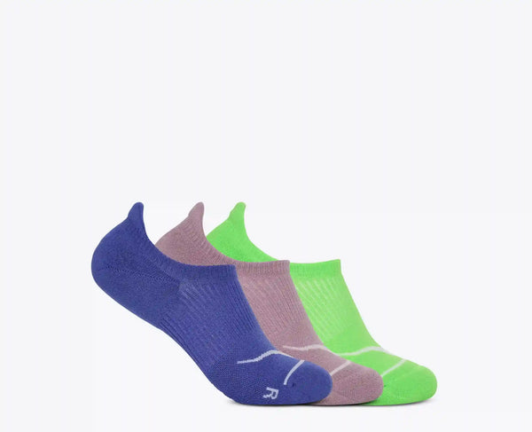 Invisible Sock 3 Pk:Celstl Blue / Fragrt Lilac / Neon Grn:S