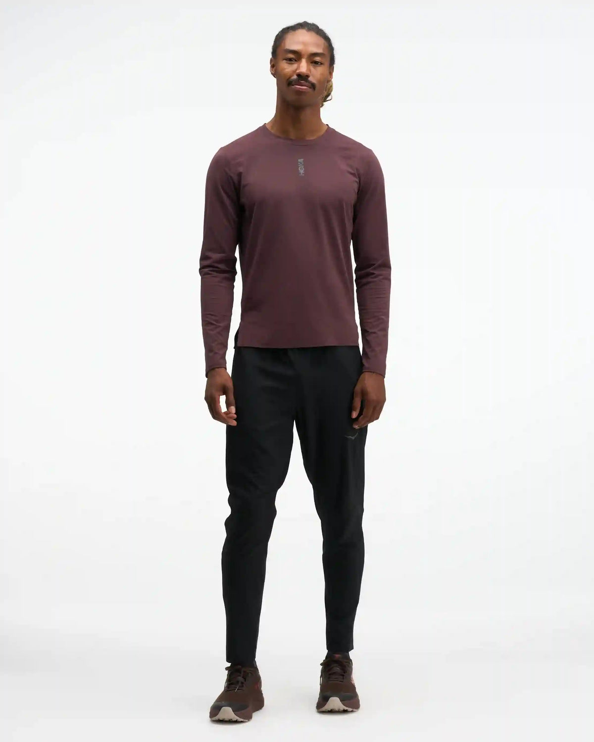 EveryRun Long Sleeve:Deep Mauve:XS