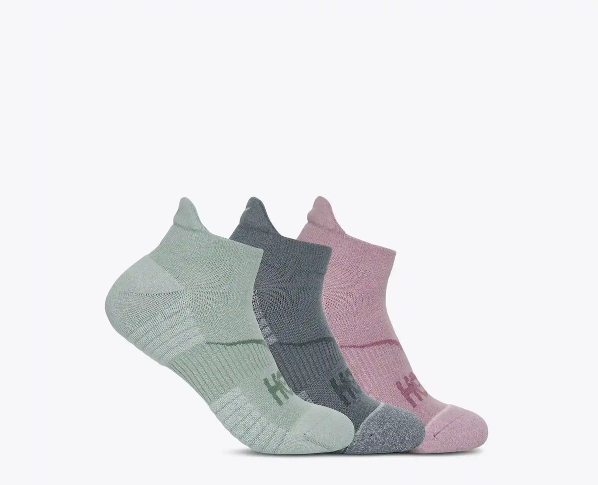 No-Show Run Sock 3-Pack:Egg Yolk / Cerise / Virtual Violet:S