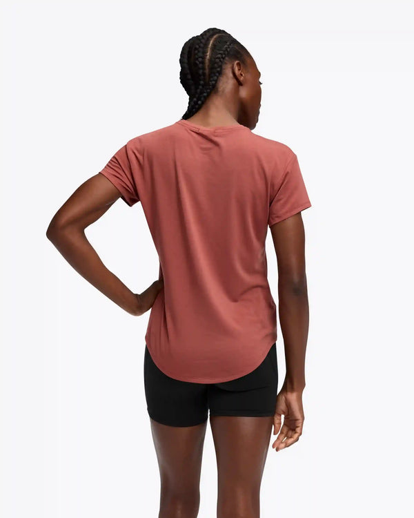 Hoka Essential Tee:Aqua Breeze Htr:XS