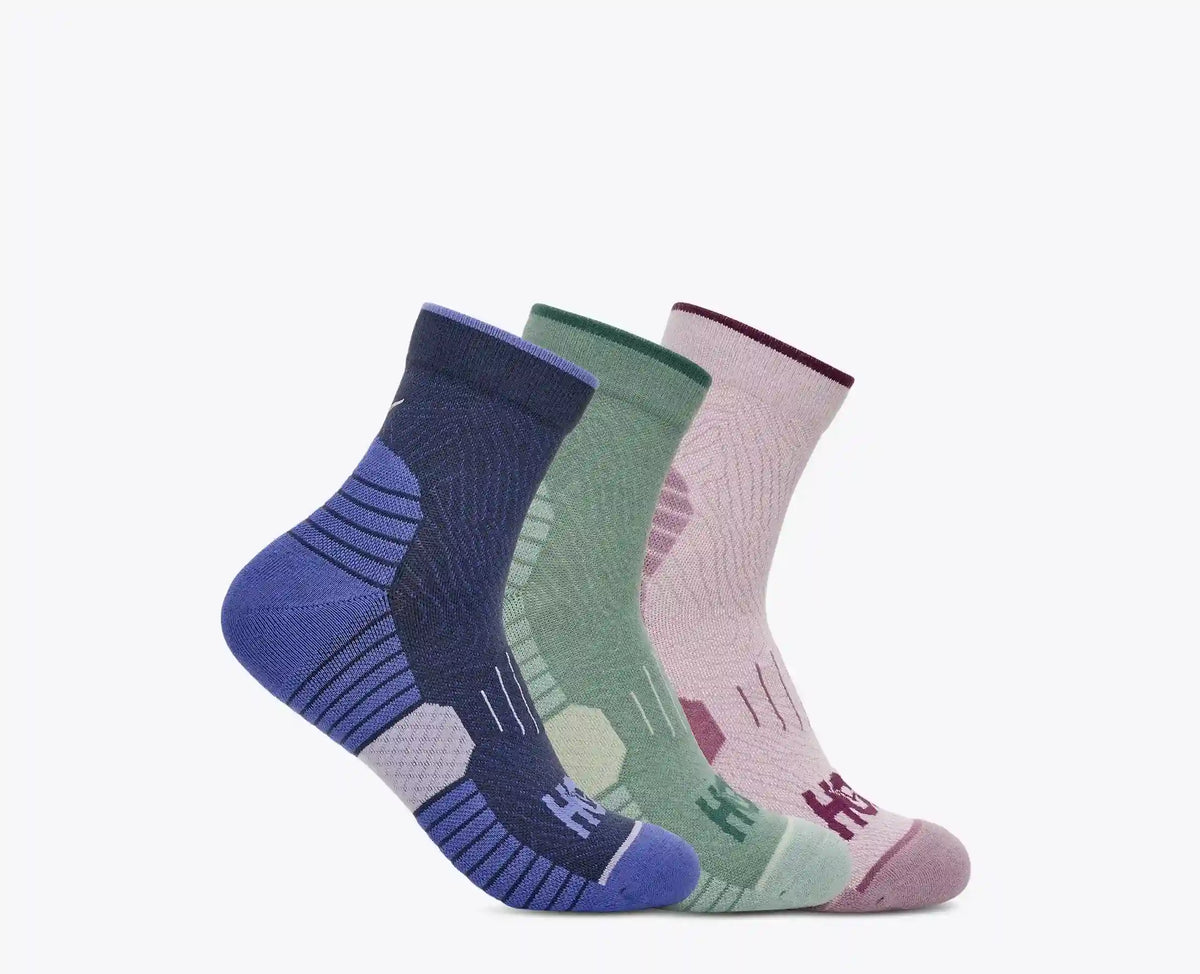 Quarter Run Sock 3-Pack:Varsity Navy / Rosemary / Lilac Cream:S Main image