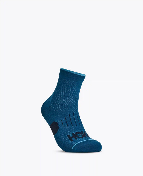 Quarter Run Sock:Night Glow Blue:S