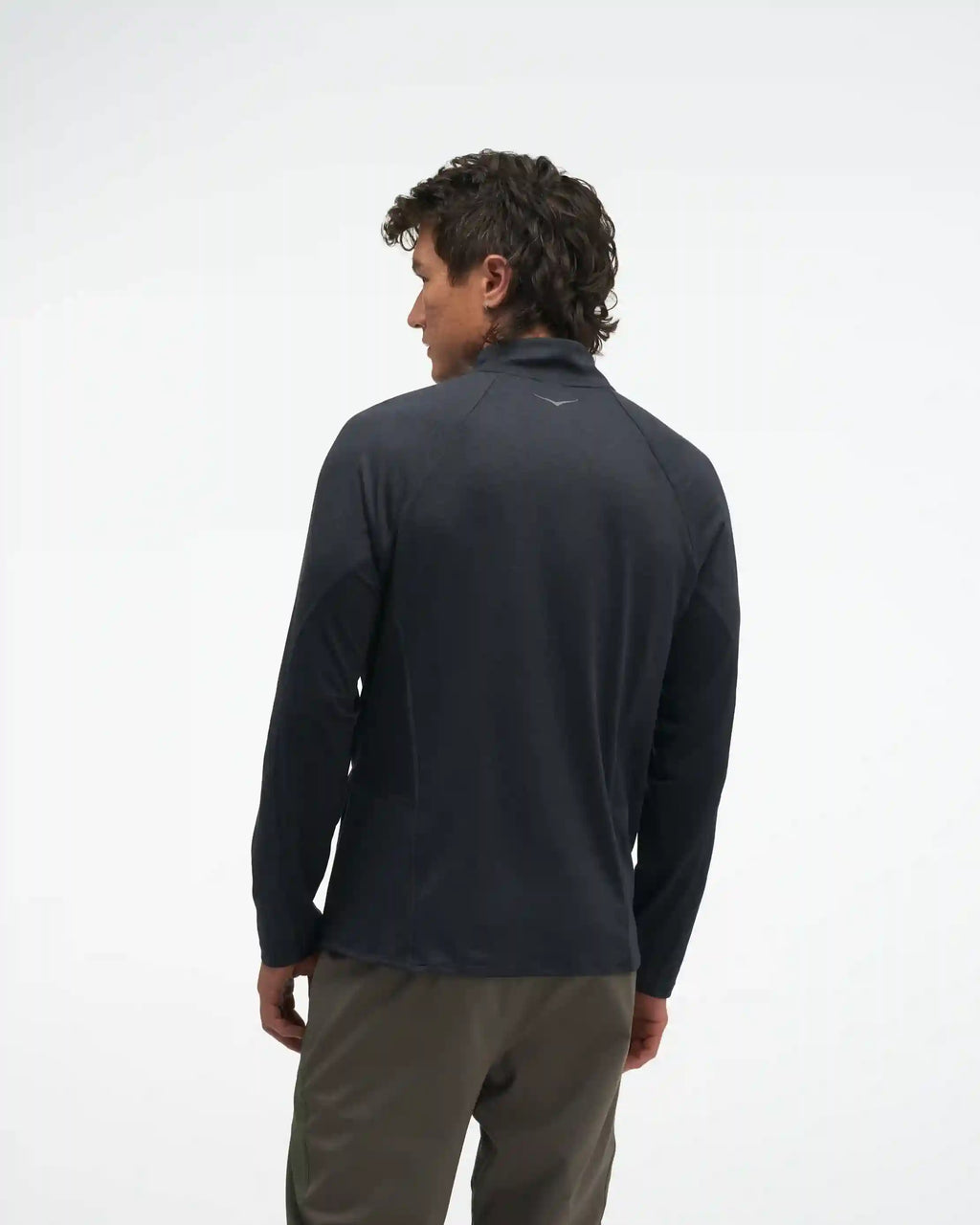 SkyForm Half Zip:Pebble Grey Htr:XS
