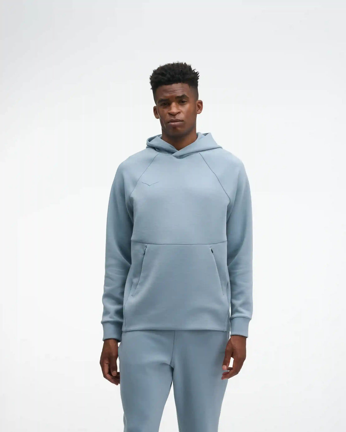 Essential Recovery Hoodie:Washed Blue:XS