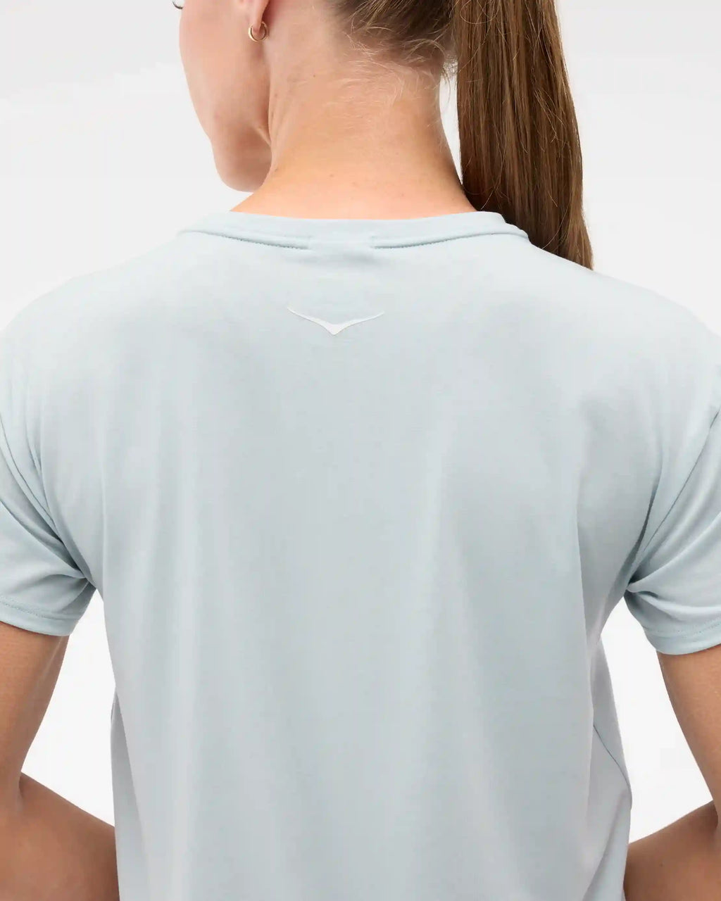 Hoka Essential Tee:Aqua Breeze Htr:XS