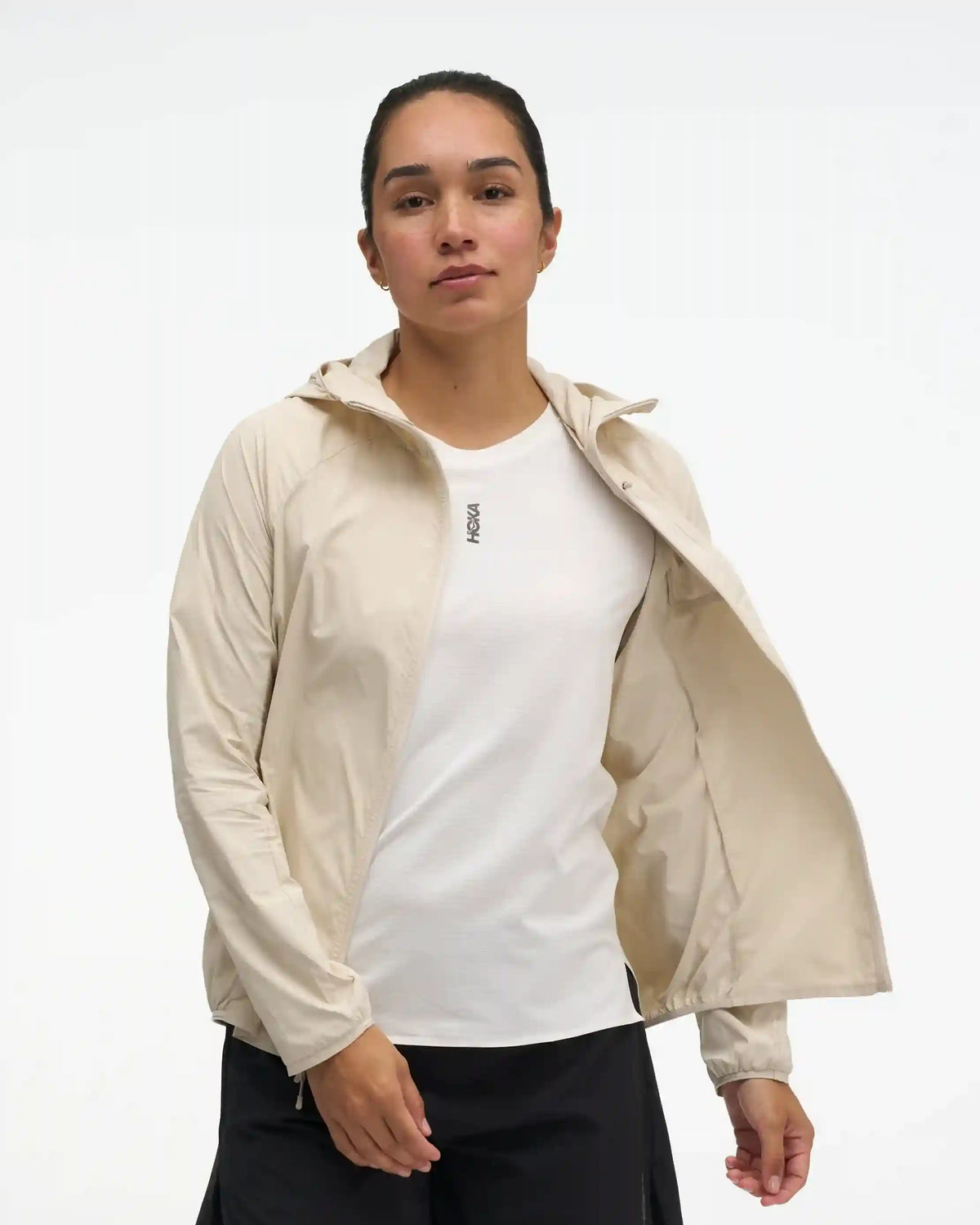 SkyFlow Wind Jacket:Oat Milk:XS